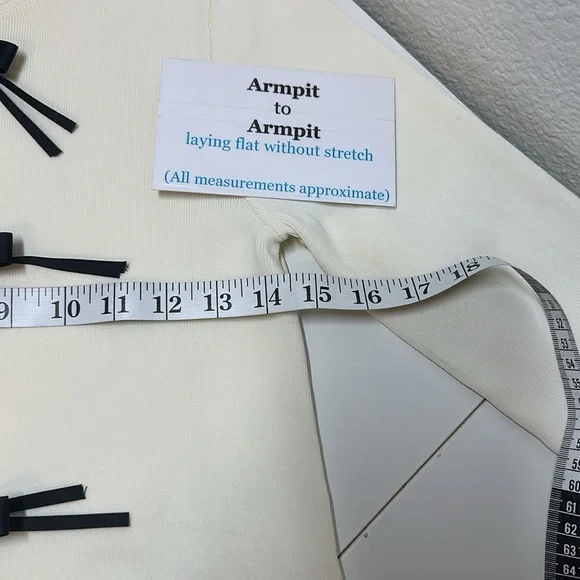 Zara Knit Long Sleeve Bow Dress Size XS - Picture 6 of 12